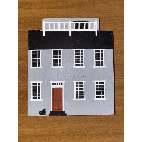 Lot of 7 Vintage Cat's Meow Assorted Village Pieces 80's & 90's SIGNED - Picture 5 of 8